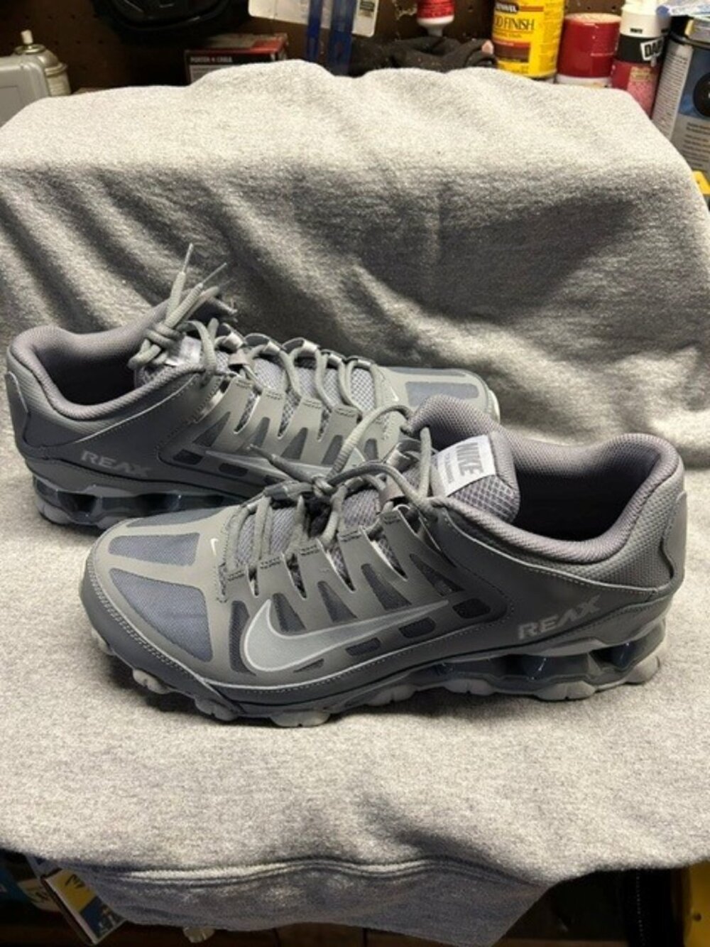 *NEW* NIKE REAX 8 TR MESH COOL GREY/WOLF GREY MENS SIZE 12 621716-010